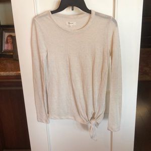 Cream Long Sleeve Top